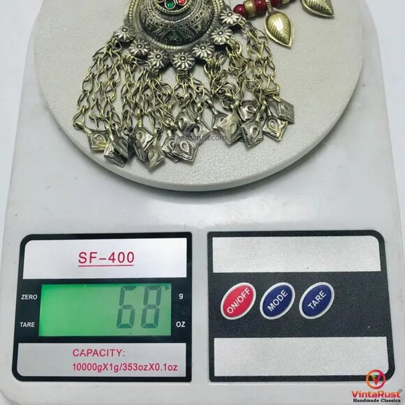 Traditional Afghan Pendant Necklace, Handmade Tribal Necklace - Picture 11 of 11